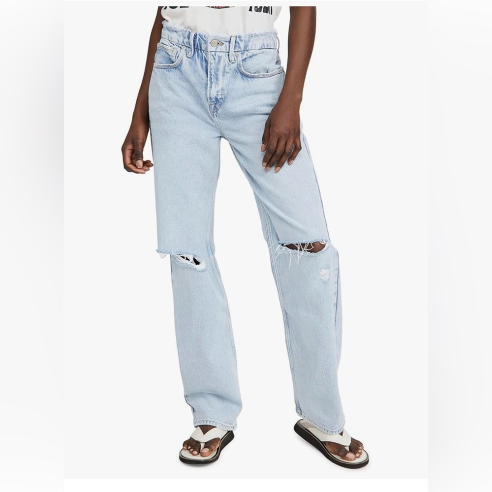 Light Blue Distressed Women's Jeans